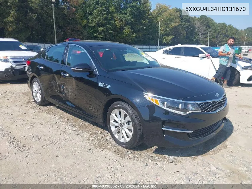 5XXGU4L34HG131670 2017 Kia Optima Ex