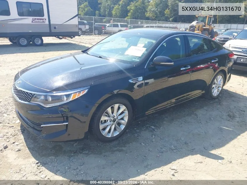 5XXGU4L34HG131670 2017 Kia Optima Ex