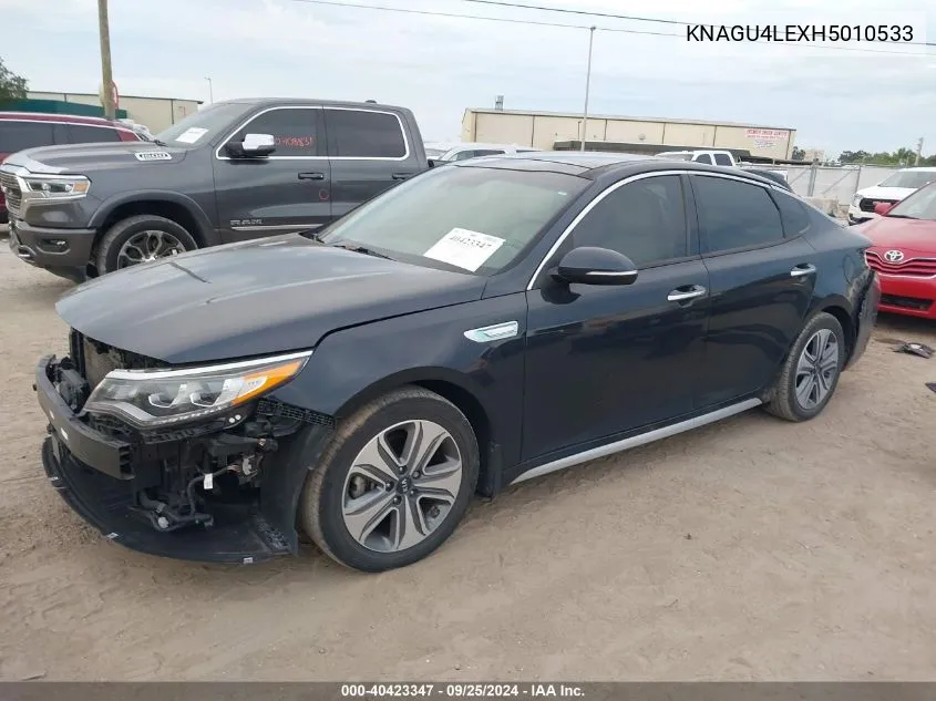 KNAGU4LEXH5010533 2017 Kia Optima Hybrid Ex