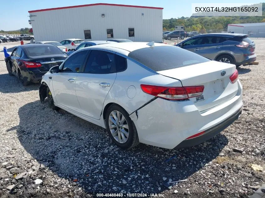 2017 Kia Optima Lx VIN: 5XXGT4L32HG165092 Lot: 40488463