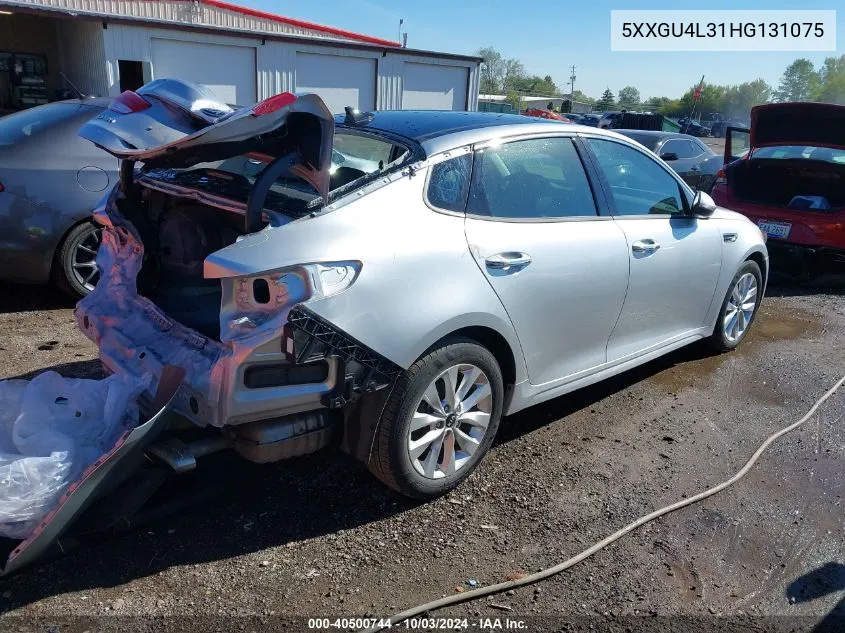 5XXGU4L31HG131075 2017 Kia Optima Ex