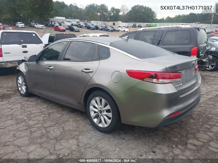 5XXGT4L37HG171017 2017 Kia Optima Lx