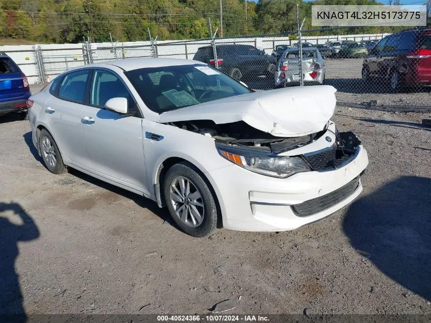 KNAGT4L32H5173775 2017 Kia Optima Lx