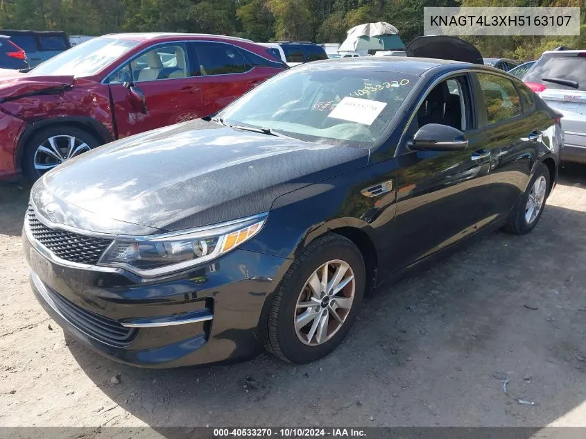 2017 Kia Optima Lx VIN: KNAGT4L3XH5163107 Lot: 40533270