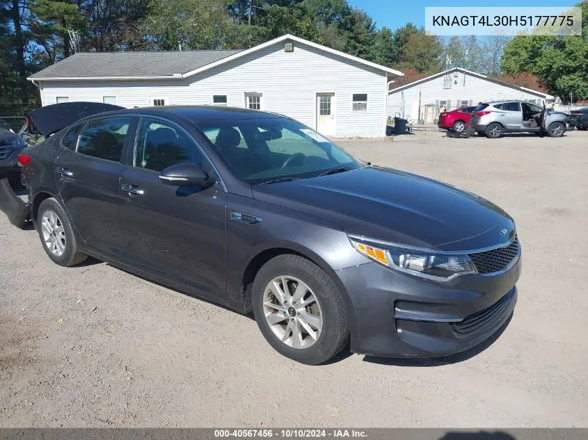 KNAGT4L30H5177775 2017 Kia Optima Lx