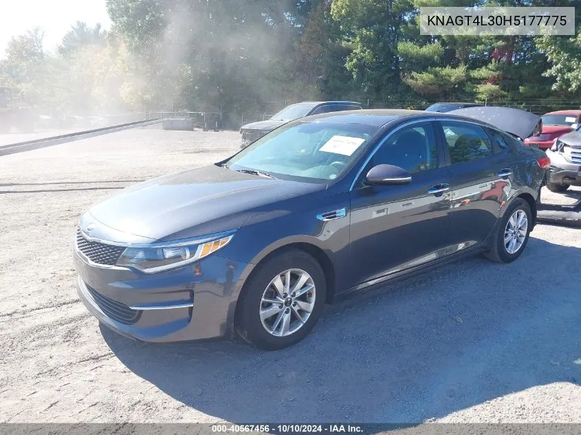 2017 Kia Optima Lx VIN: KNAGT4L30H5177775 Lot: 40567456