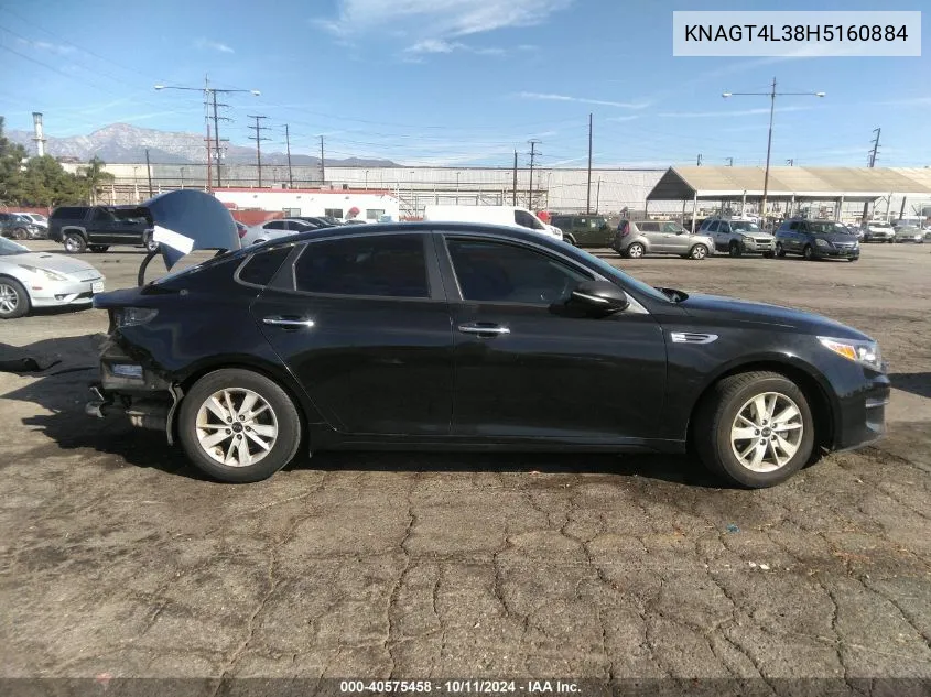 KNAGT4L38H5160884 2017 Kia Optima Lx