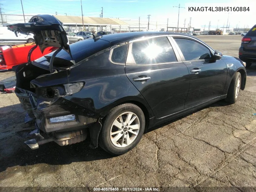 KNAGT4L38H5160884 2017 Kia Optima Lx