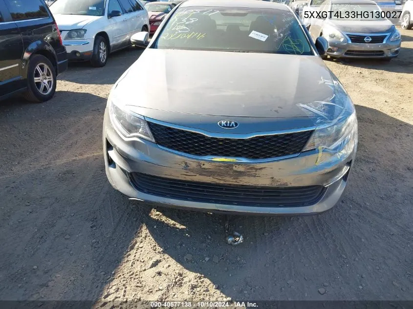 2017 Kia Optima Lx VIN: 5XXGT4L33HG130027 Lot: 40577138