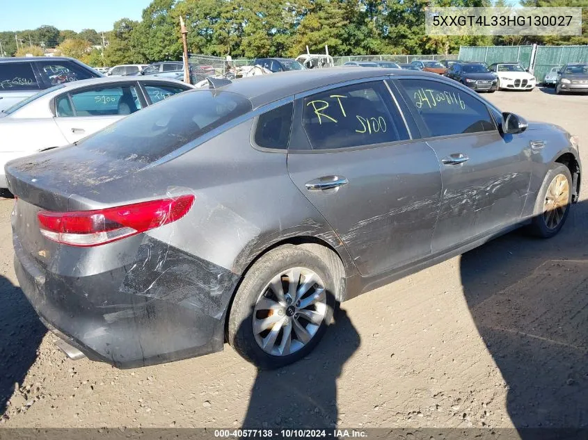 5XXGT4L33HG130027 2017 Kia Optima Lx