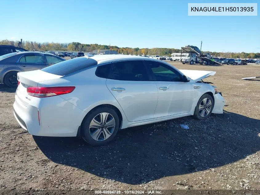 KNAGU4LE1H5013935 2017 Kia Optima Hybrid Ex