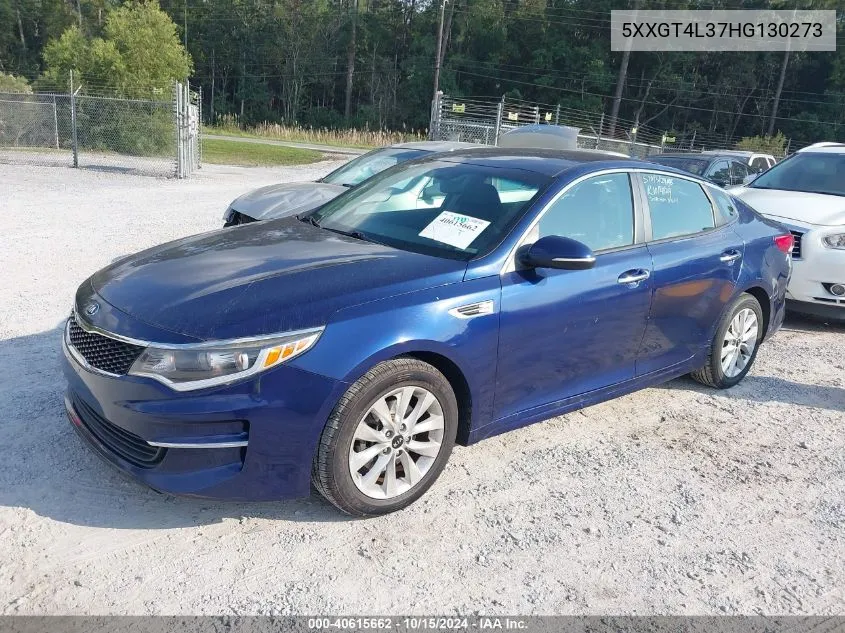 2017 Kia Optima Lx VIN: 5XXGT4L37HG130273 Lot: 40615662