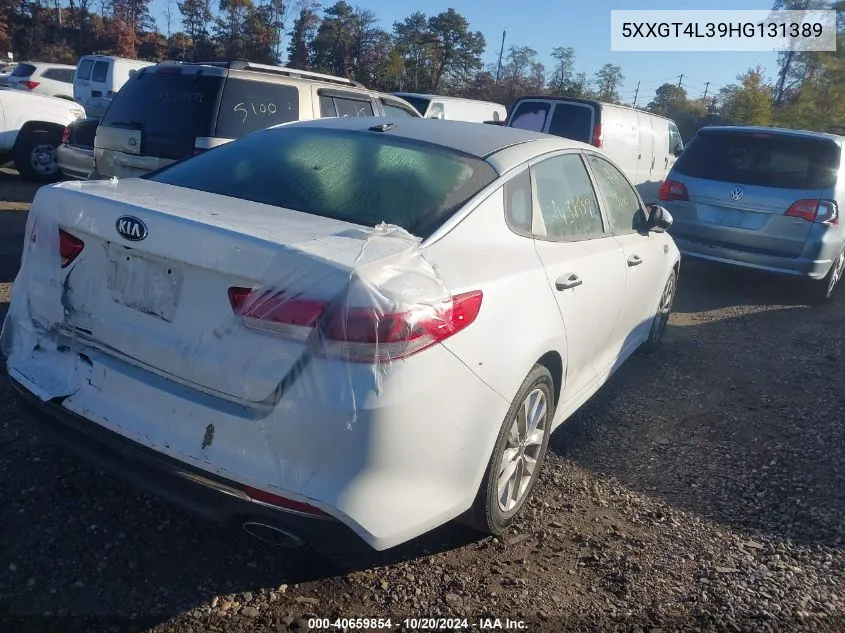 2017 Kia Optima Lx VIN: 5XXGT4L39HG131389 Lot: 40659854