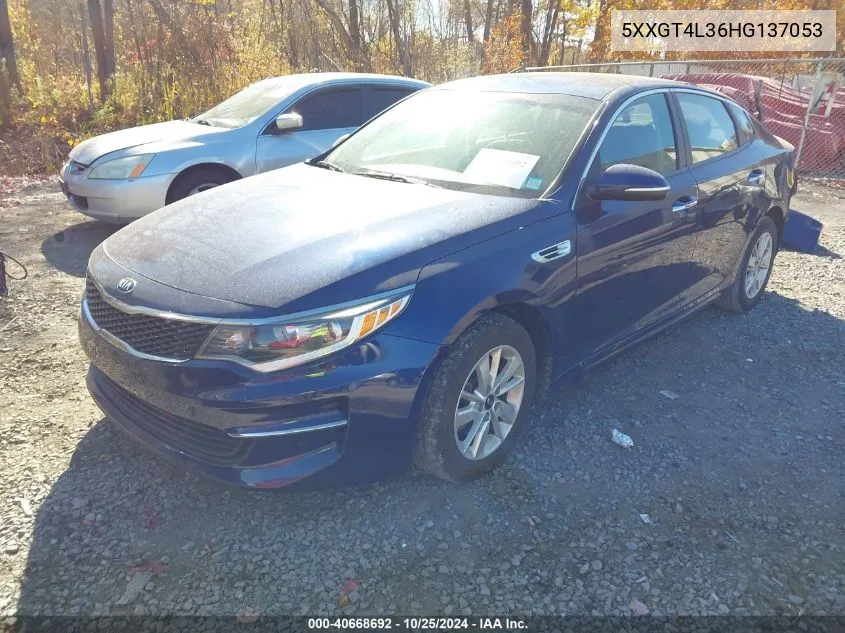 5XXGT4L36HG137053 2017 Kia Optima Lx