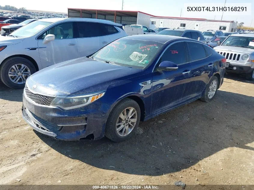 5XXGT4L31HG168291 2017 Kia Optima Lx