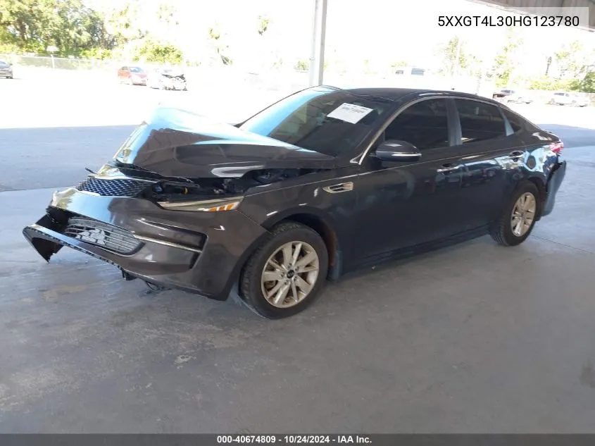 2017 Kia Optima Lx VIN: 5XXGT4L30HG123780 Lot: 40674809