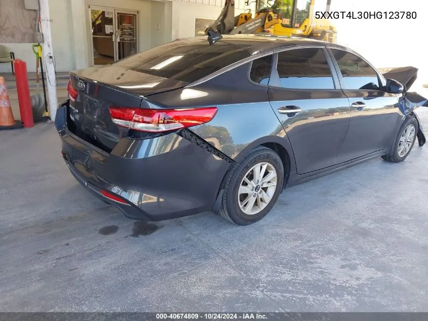 2017 Kia Optima Lx VIN: 5XXGT4L30HG123780 Lot: 40674809