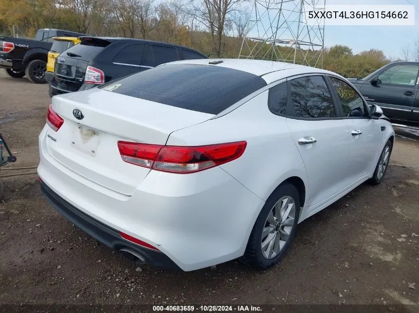 2017 Kia Optima Lx VIN: 5XXGT4L36HG154662 Lot: 40683659