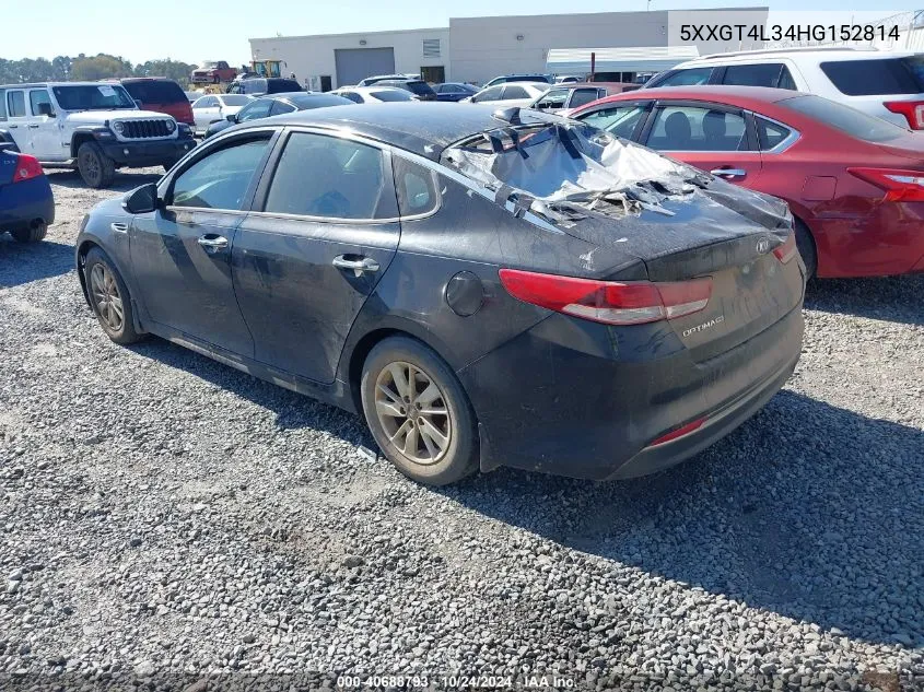 2017 Kia Optima Lx VIN: 5XXGT4L34HG152814 Lot: 40688793