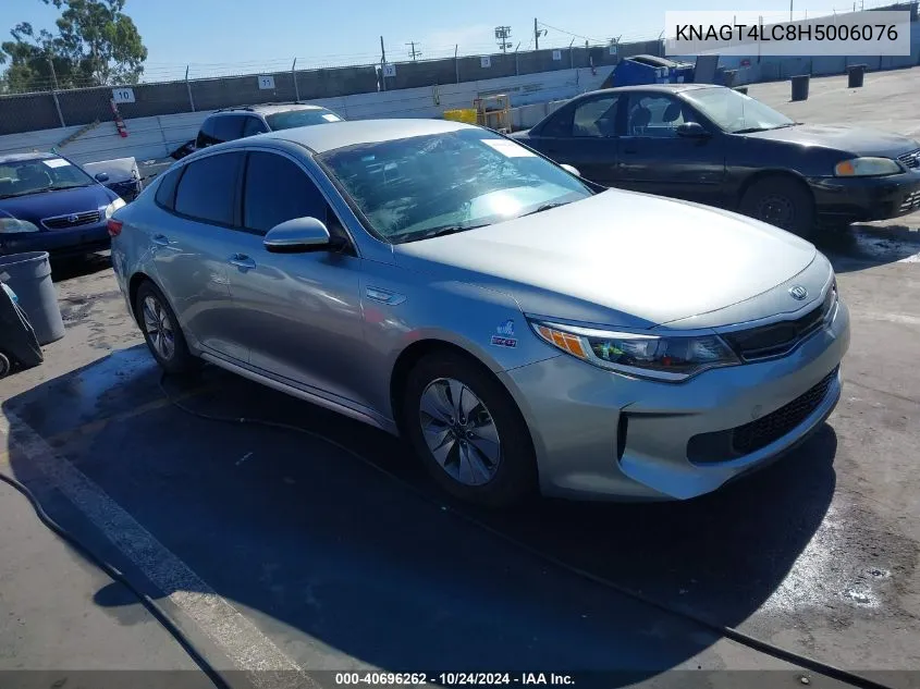 2017 Kia Optima Hybrid VIN: KNAGT4LC8H5006076 Lot: 40696262