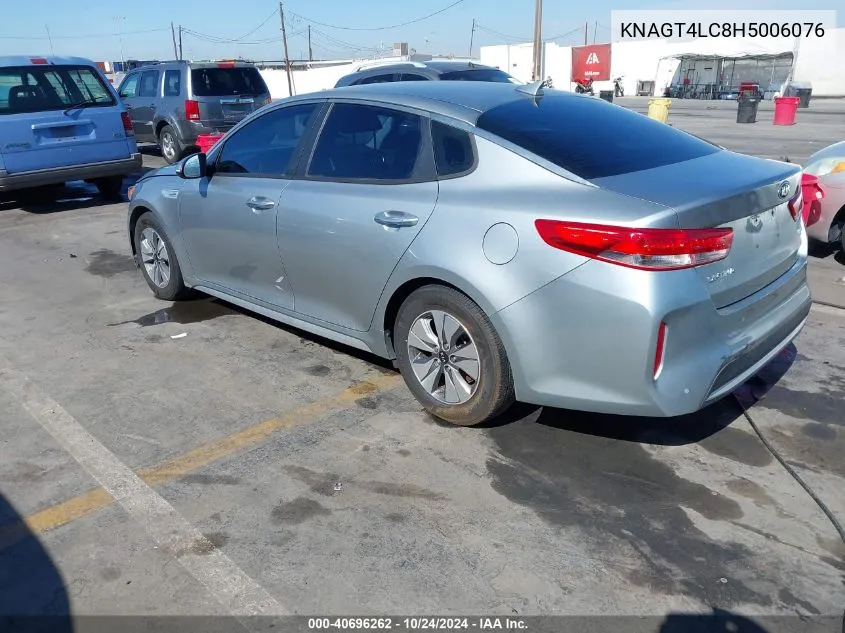 2017 Kia Optima Hybrid VIN: KNAGT4LC8H5006076 Lot: 40696262