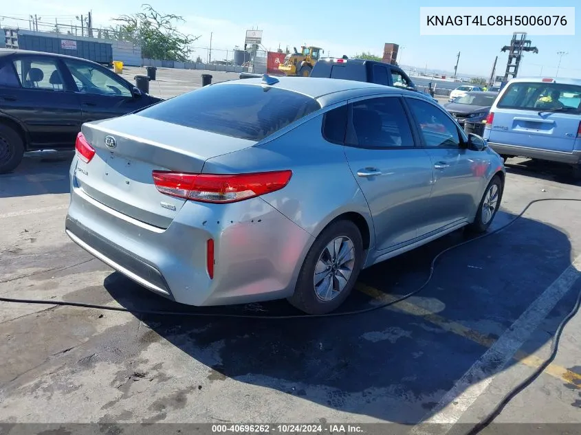 2017 Kia Optima Hybrid VIN: KNAGT4LC8H5006076 Lot: 40696262