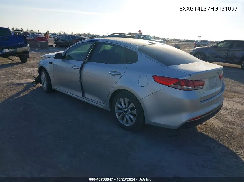 2017 Kia Optima Lx VIN: 5XXGT4L37HG131097 Lot: 40708047