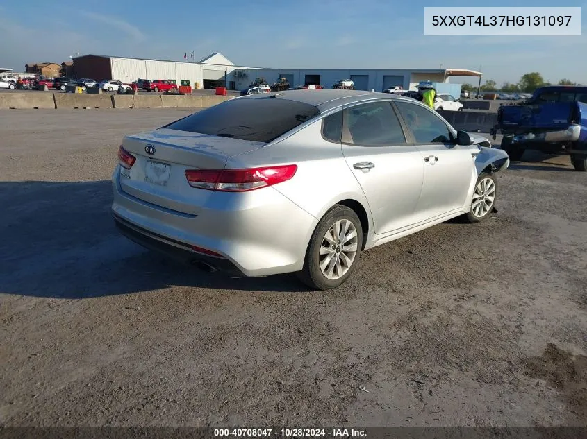 2017 Kia Optima Lx VIN: 5XXGT4L37HG131097 Lot: 40708047