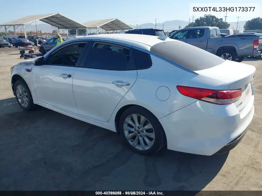 5XXGT4L33HG173377 2017 Kia Optima Lx