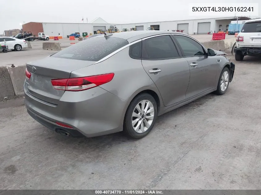 2017 Kia Optima Lx VIN: 5XXGT4L30HG162241 Lot: 40734770