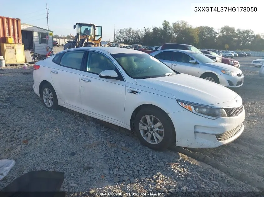 2017 Kia Optima Lx VIN: 5XXGT4L37HG178050 Lot: 40750790