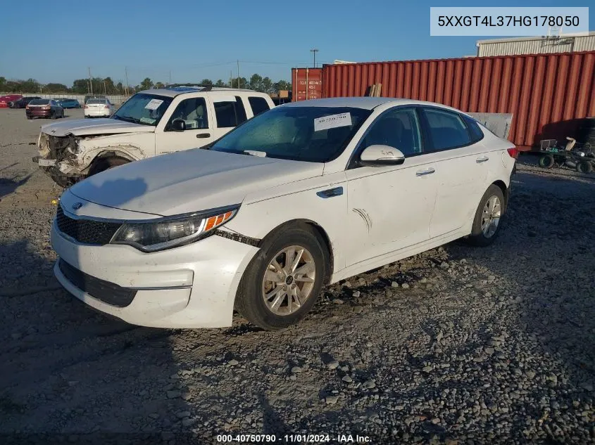 2017 Kia Optima Lx VIN: 5XXGT4L37HG178050 Lot: 40750790