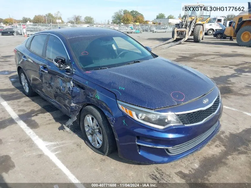 2017 Kia Optima Lx VIN: 5XXGT4L30HG177662 Lot: 40771608