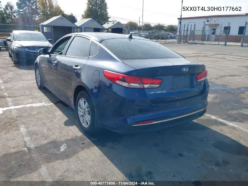 2017 Kia Optima Lx VIN: 5XXGT4L30HG177662 Lot: 40771608