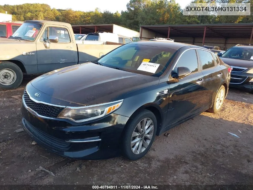 2017 Kia Optima Lx VIN: 5XXGT4L36HG131334 Lot: 40794911