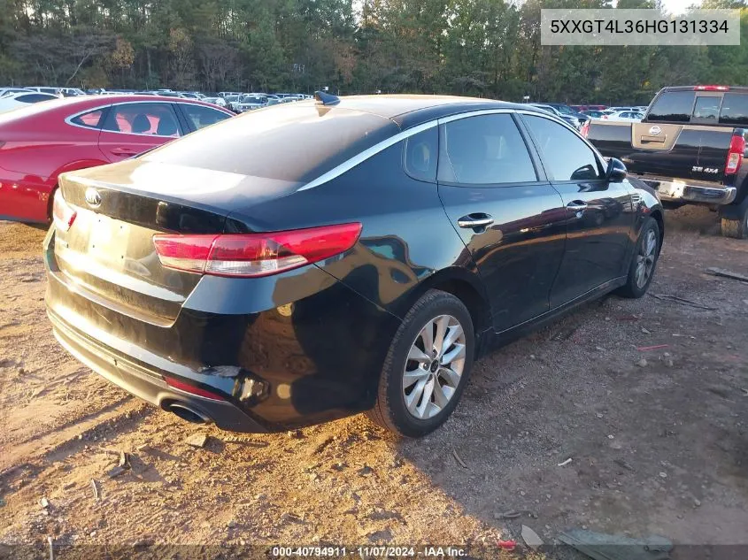 2017 Kia Optima Lx VIN: 5XXGT4L36HG131334 Lot: 40794911