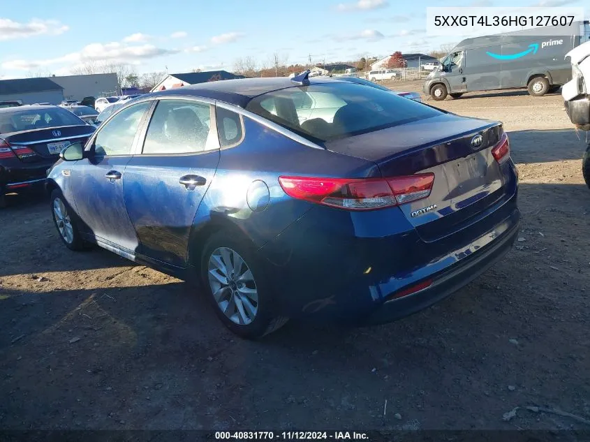 2017 Kia Optima Lx VIN: 5XXGT4L36HG127607 Lot: 40831770