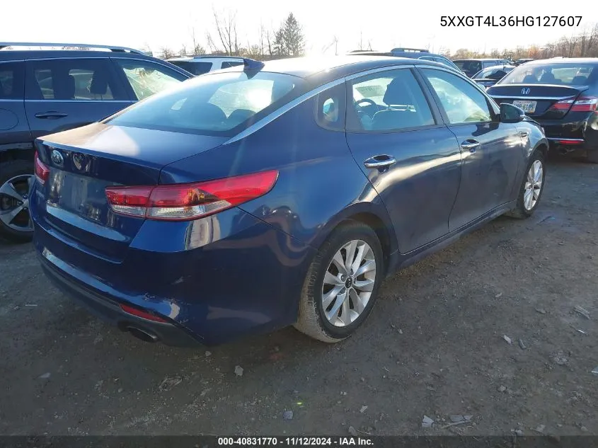 2017 Kia Optima Lx VIN: 5XXGT4L36HG127607 Lot: 40831770