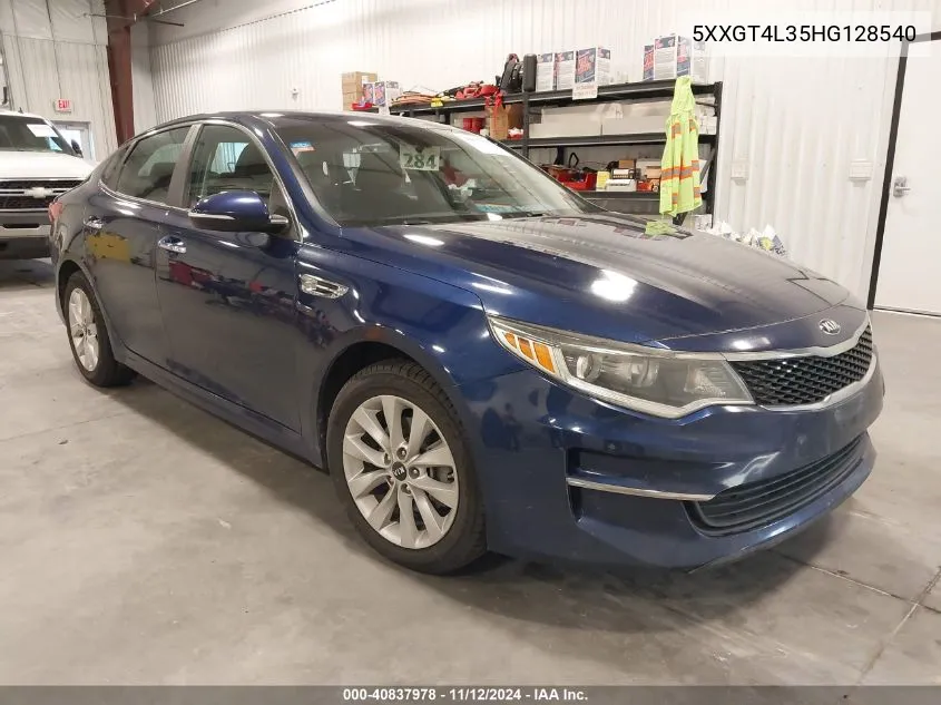 2017 Kia Optima Lx VIN: 5XXGT4L35HG128540 Lot: 40837978