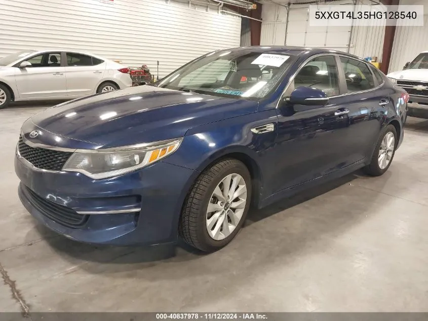 2017 Kia Optima Lx VIN: 5XXGT4L35HG128540 Lot: 40837978