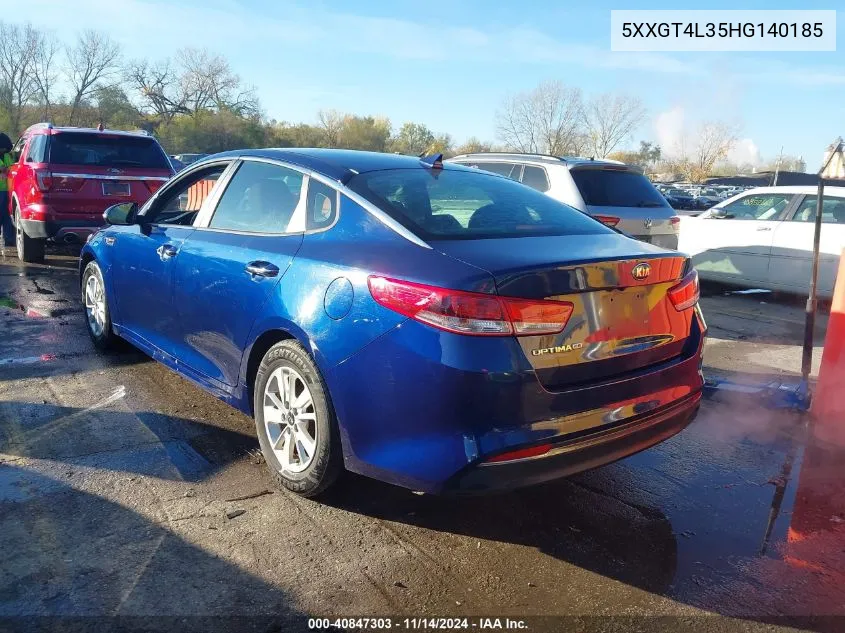 5XXGT4L35HG140185 2017 Kia Optima Lx