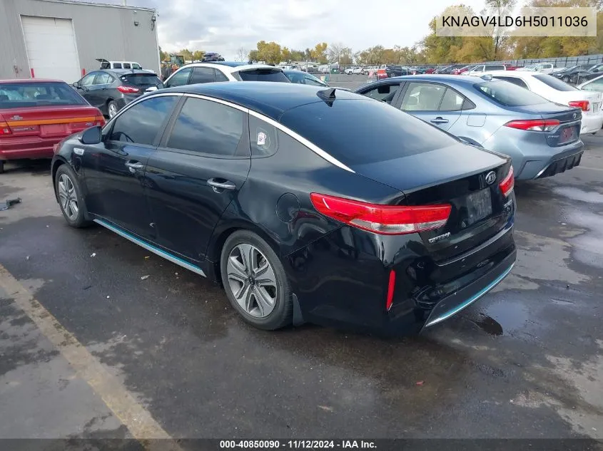 2017 Kia Optima Plug-In Hybrid Ex VIN: KNAGV4LD6H5011036 Lot: 40850090