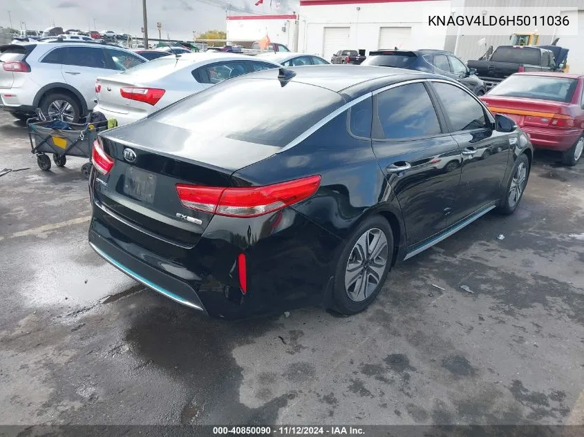 2017 Kia Optima Plug-In Hybrid Ex VIN: KNAGV4LD6H5011036 Lot: 40850090