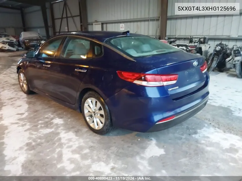 2017 Kia Optima Lx VIN: 5XXGT4L3XHG125696 Lot: 40890423