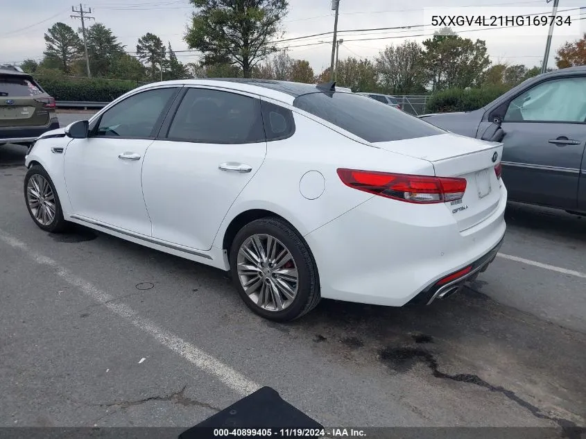 2017 Kia Optima Sxl Turbo VIN: 5XXGV4L21HG169734 Lot: 40899405