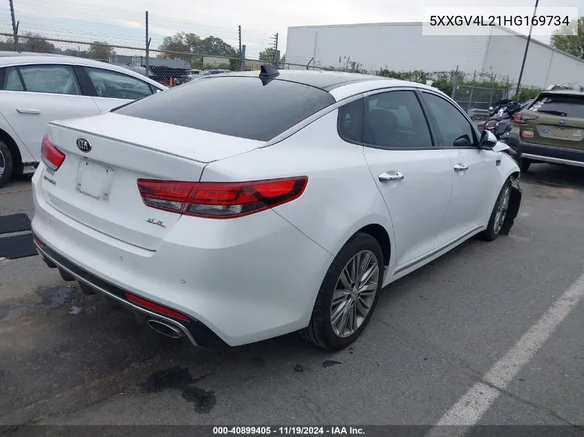 2017 Kia Optima Sxl Turbo VIN: 5XXGV4L21HG169734 Lot: 40899405