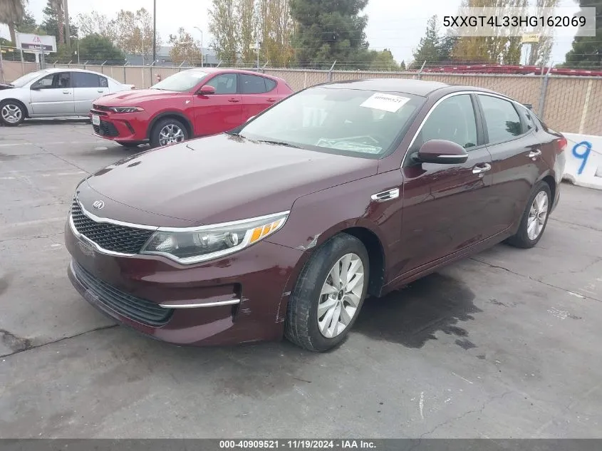 2017 Kia Optima Lx VIN: 5XXGT4L33HG162069 Lot: 40909521