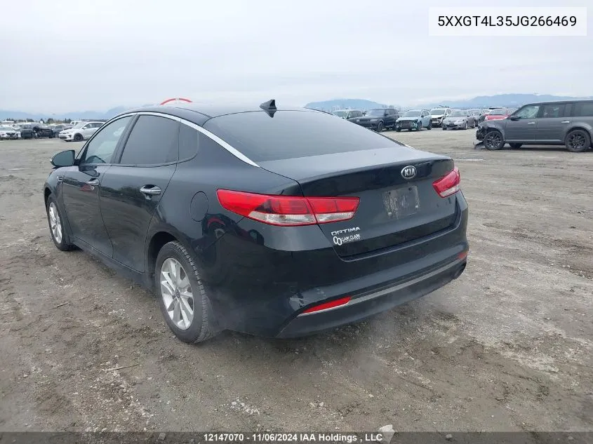 2018 Kia Optima VIN: 5XXGT4L35JG266469 Lot: 12147070