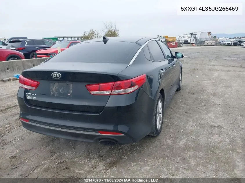 2018 Kia Optima VIN: 5XXGT4L35JG266469 Lot: 12147070