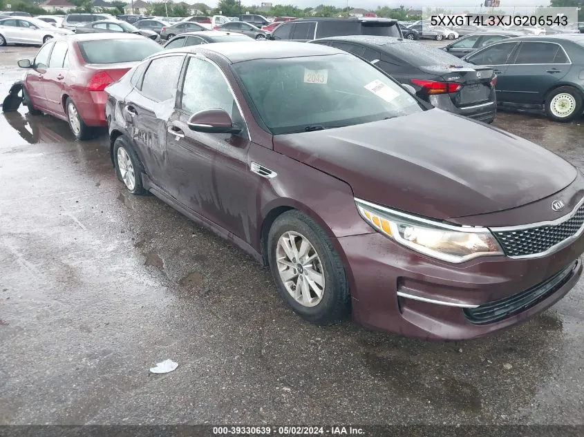 5XXGT4L3XJG206543 2018 Kia Optima Lx